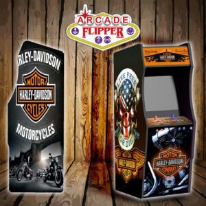 Borne arcade thème Harley Davidson Lyon Arcade Flipper