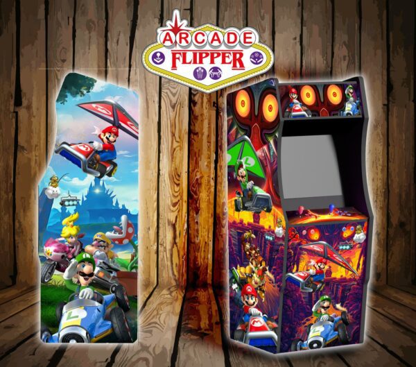 Borne arcade thème Mario Kart Lyon Arcade Flipper