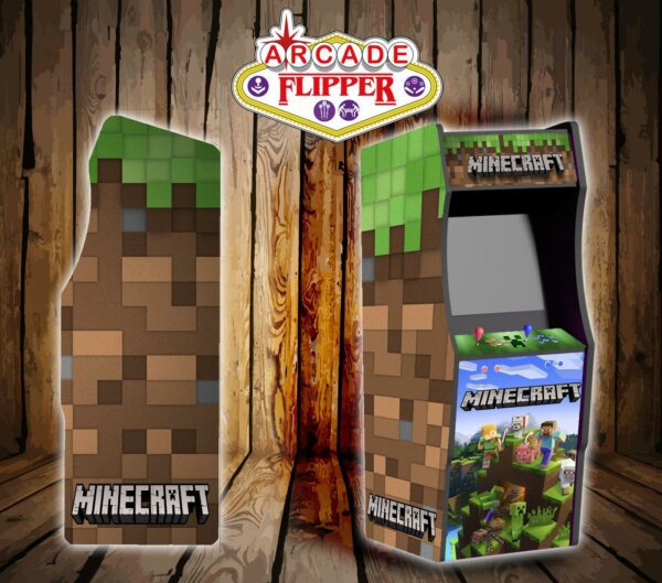 Borne arcade thème Minecraft Lyon Arcade Flipper