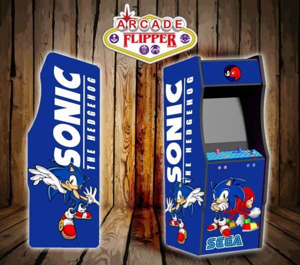 Borne arcade thème Sonic "the hedghog" Lyon Arcade Flipper